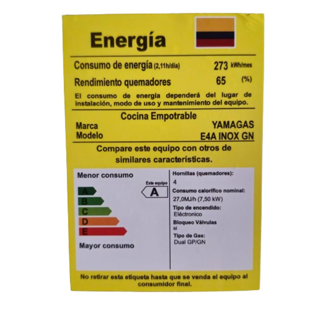 Estufa Inox 60 Cm X 51 Cm Encendido Gas Propano img #5