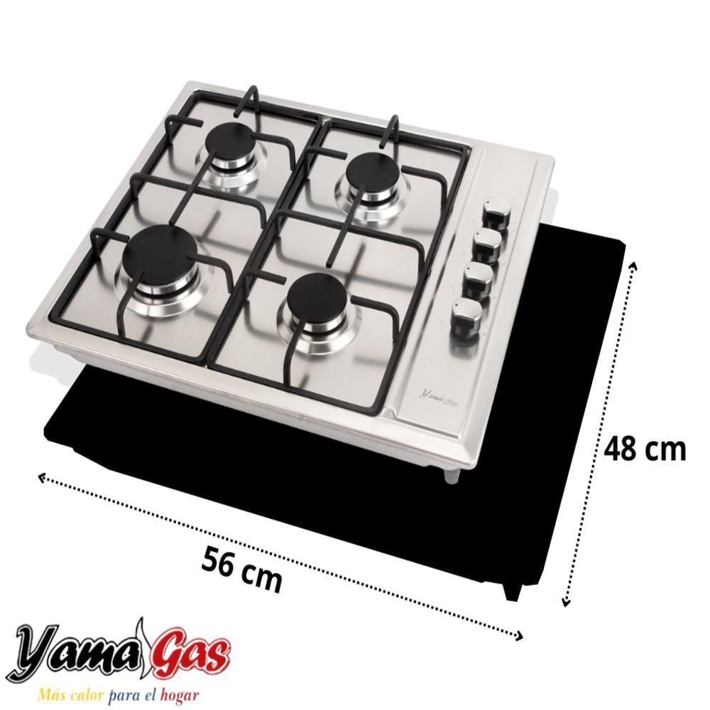 Estufa Inox 60 Cm X 51 Cm Encendido Gas Natural img #2