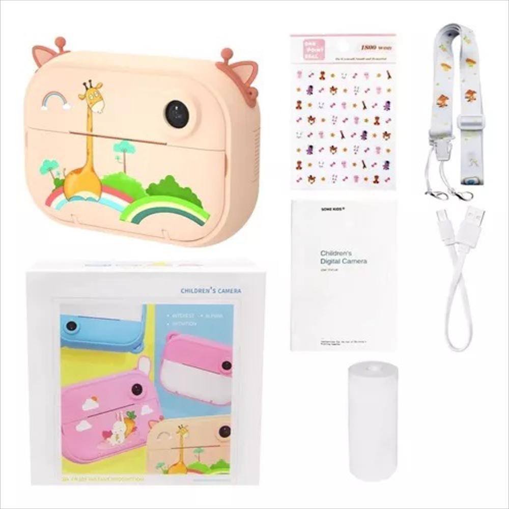 Cámara Fotos Instantánea Impresora Jirafa Color Amarilo img #2