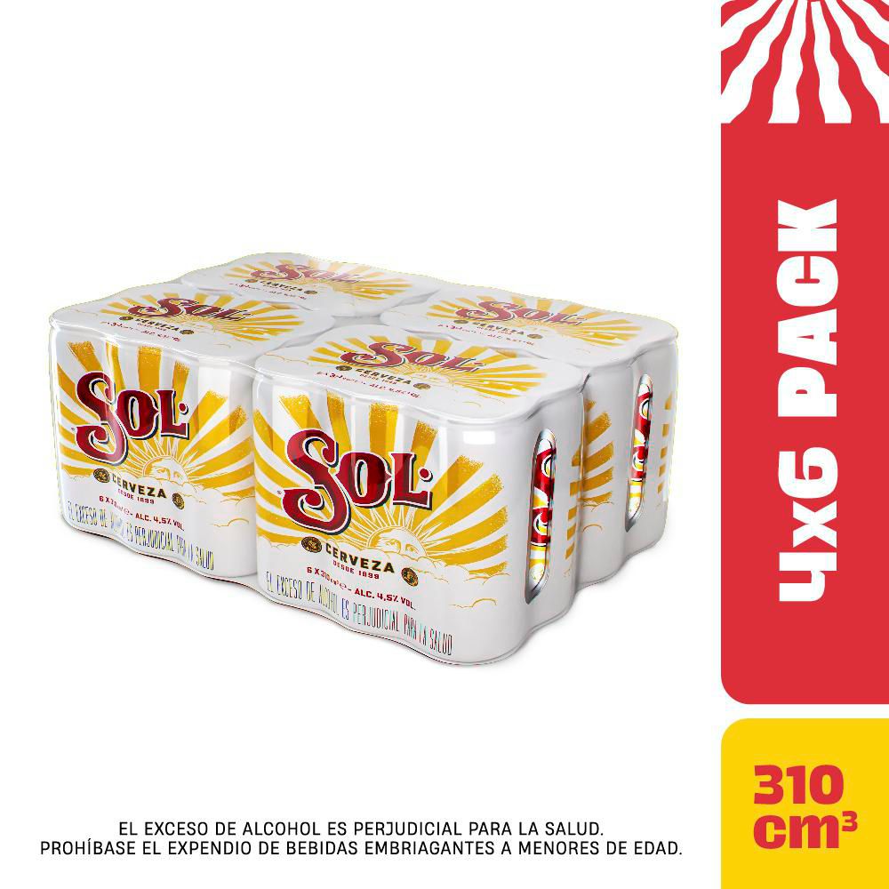 Cerveza SOL lata x24und 310ml (7440  ml) img #1