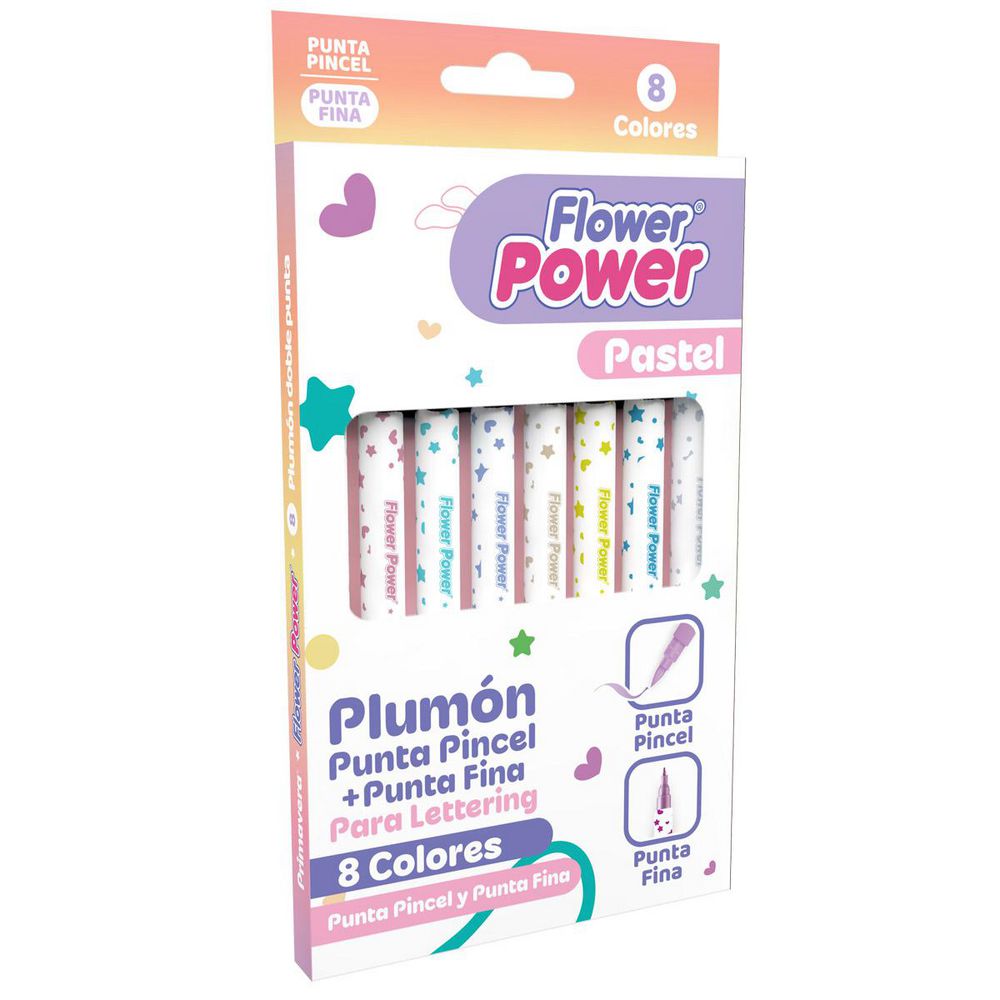 Doble Flower Power Pincel+Coni Pas X8 PRIMAVERA img #1
