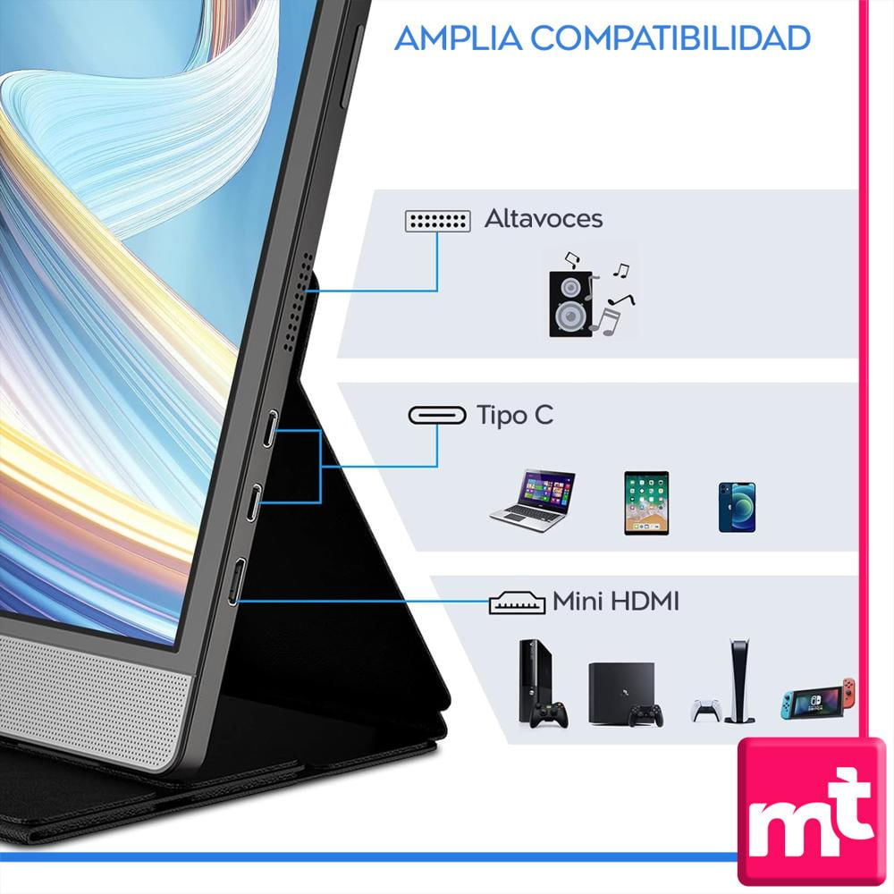 Monitor Portátil Koorui 15.6 1080P Pantalla Ips Usb C Hdmi img #2