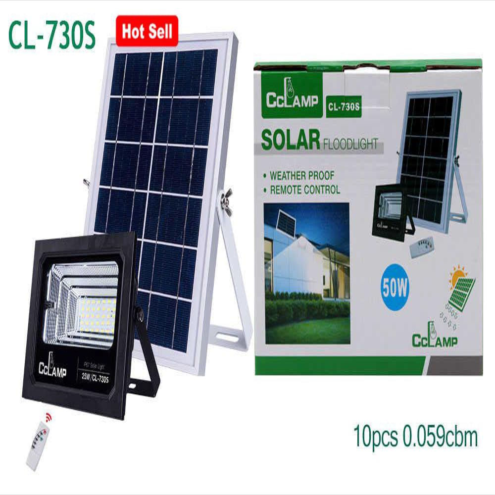 Lámpara Led Panel Solar Exterior 50W Recargable