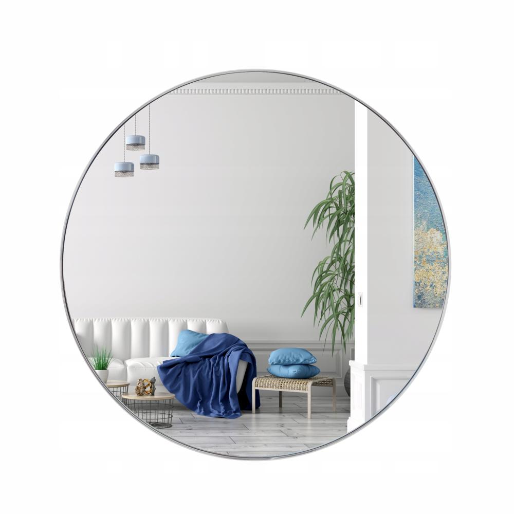 Espejo De Pared Redondo Irrompible 40Cm Diametro Decorativo