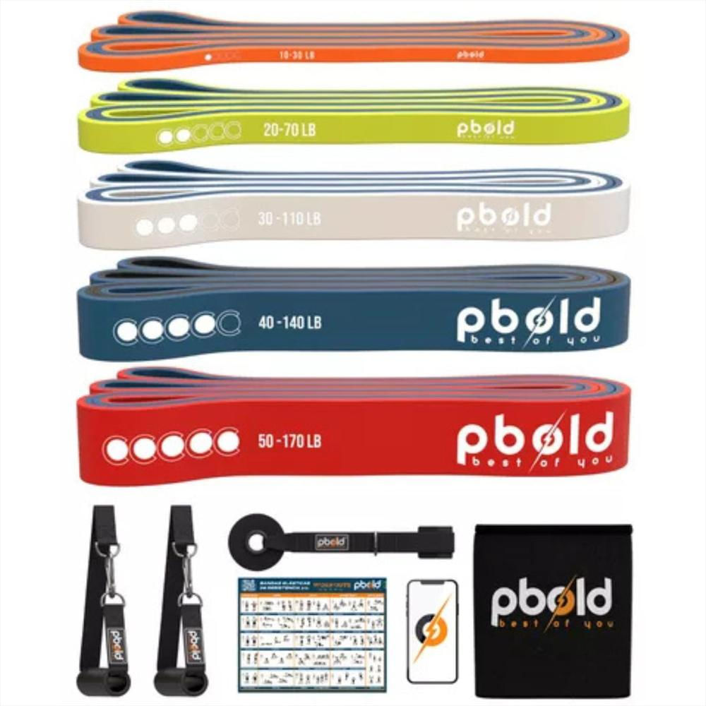 Kit Bandas Poder Elasticas Resistencia Ejercicio Gym Deporte