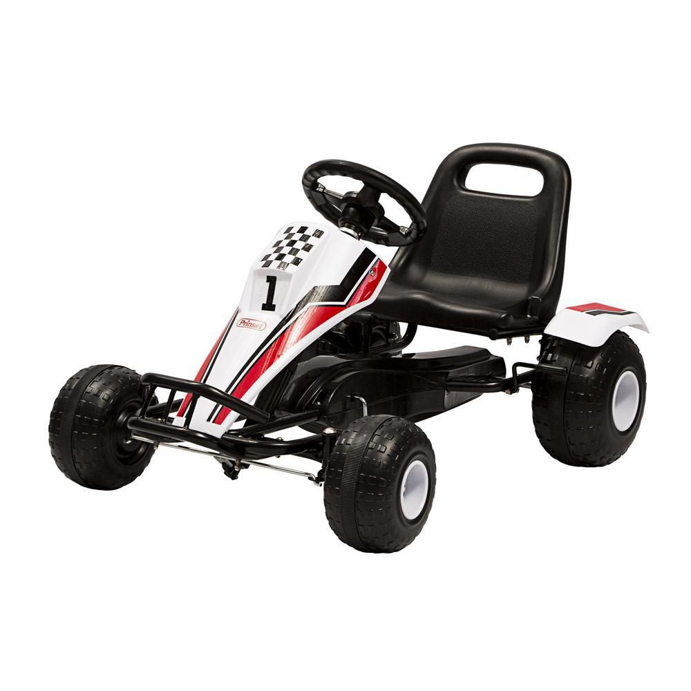 Carro Montable Para Niños De Pedales Go Kart Formule 1 Blanco PRINSEL img #1