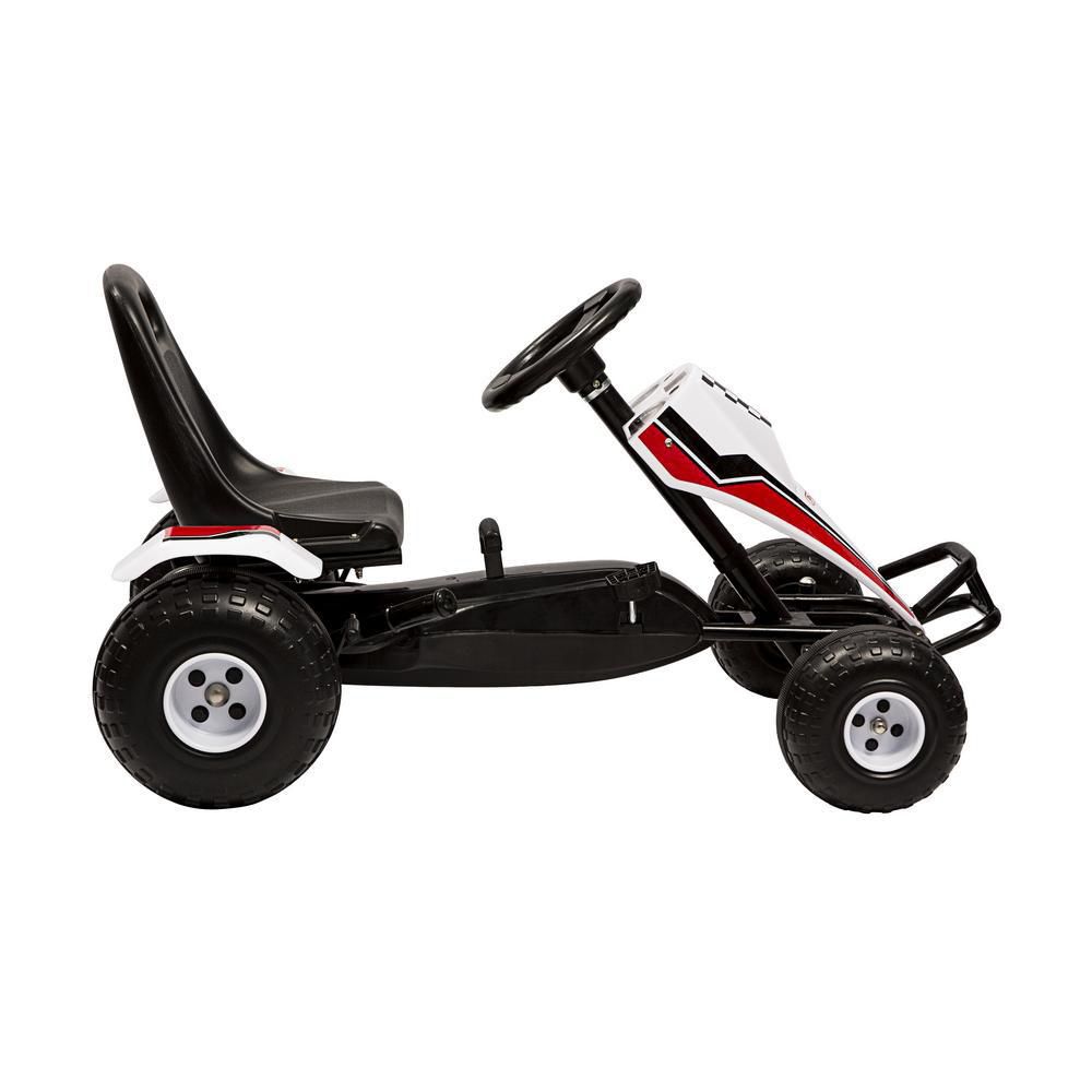 Carro Montable Para Niños De Pedales Go Kart Formule 1 Blanco PRINSEL img #3