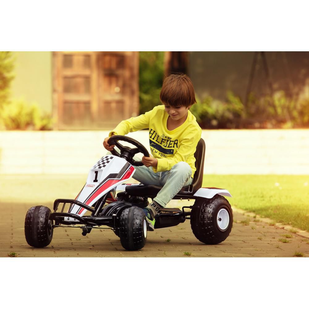 Carro Montable Para Niños De Pedales Go Kart Formule 1 Blanco PRINSEL img #4