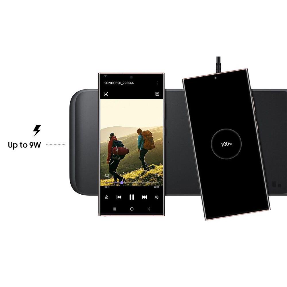 Cargador Inalámbrico 3 En 1 Samsung Compatible Con Qi Y Dispositivos Apple Negro Versión De Ee. Uu img #4