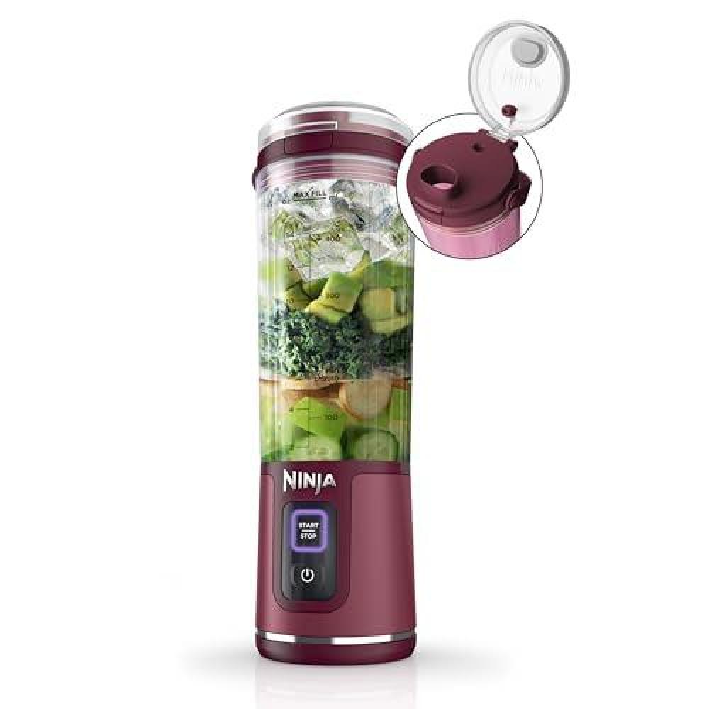 Licuadora Portátil Ninja Blast 18 Onzas Color Cranberry Red Recargable Por