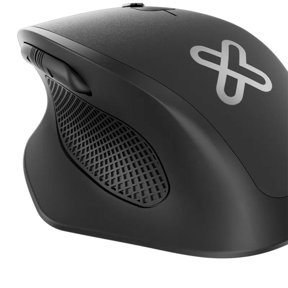 Mouse De 6 Botoenes Ergonomico Recargable Negro 2.4Ghz 1600Dpi img #2