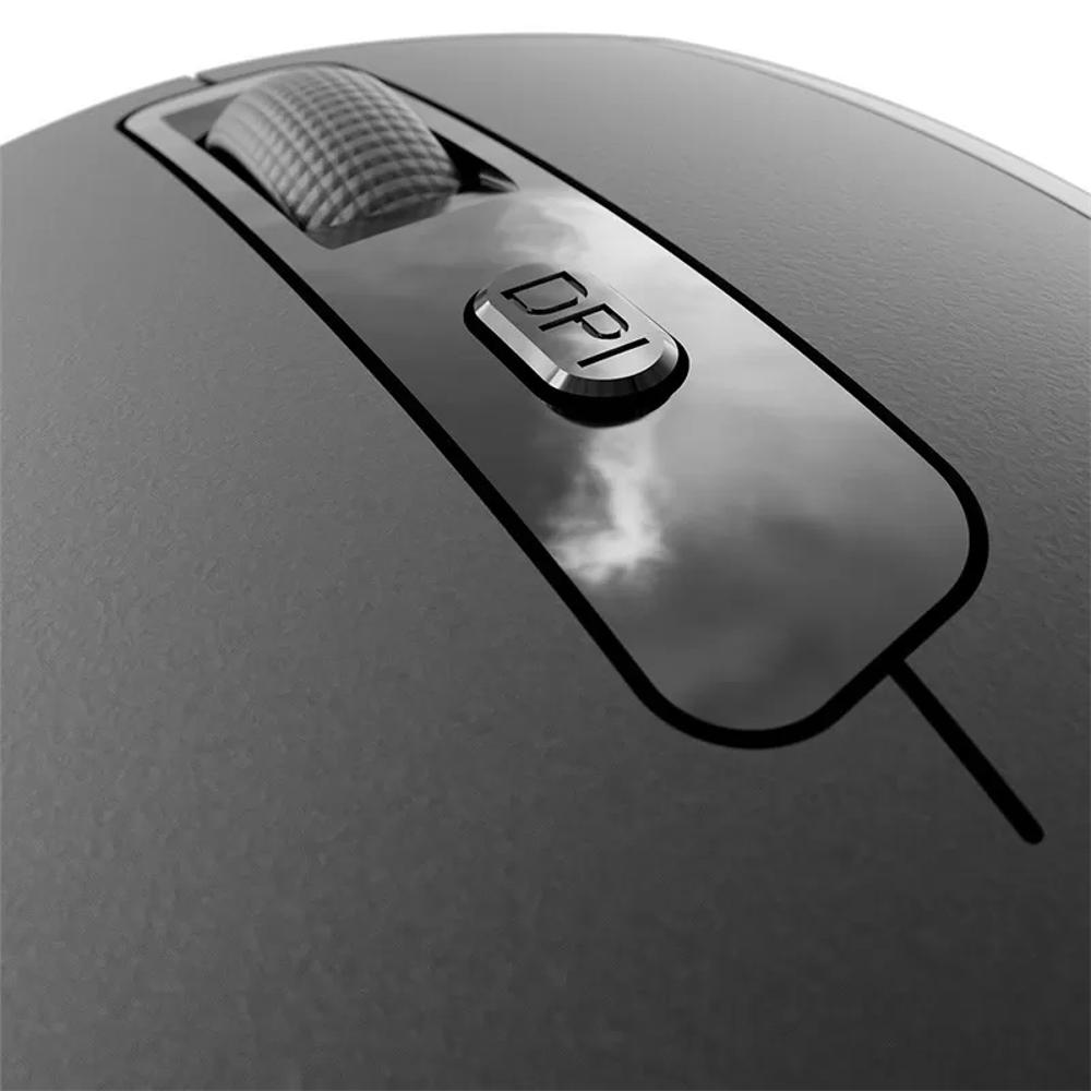 Mouse De 6 Botoenes Ergonomico Recargable Negro 2.4Ghz 1600Dpi img #4