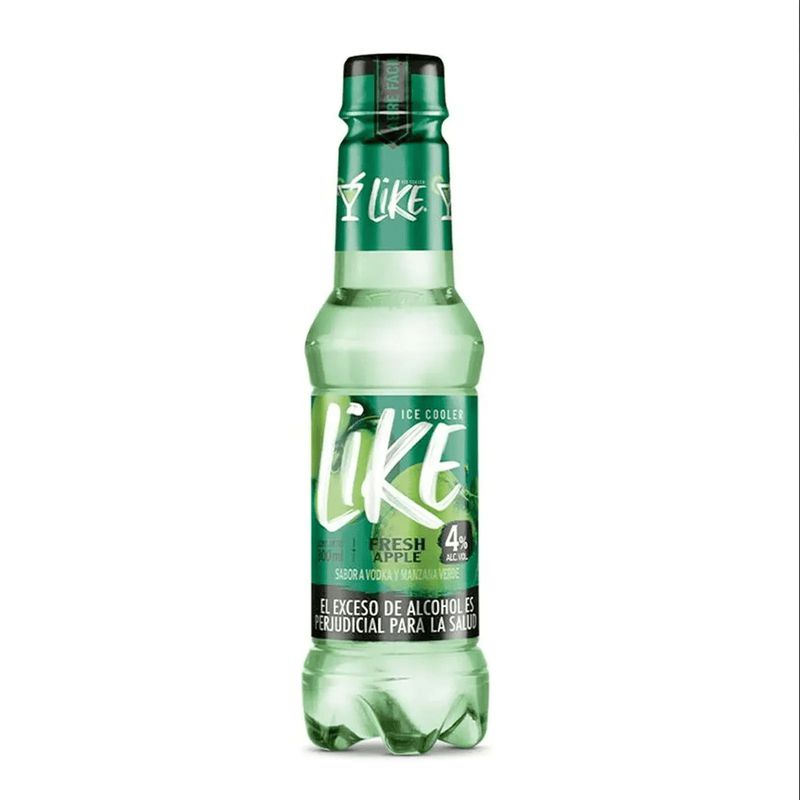 Aperitivo con licor LIKE ICE COOLER fresh apple  (300  ml)