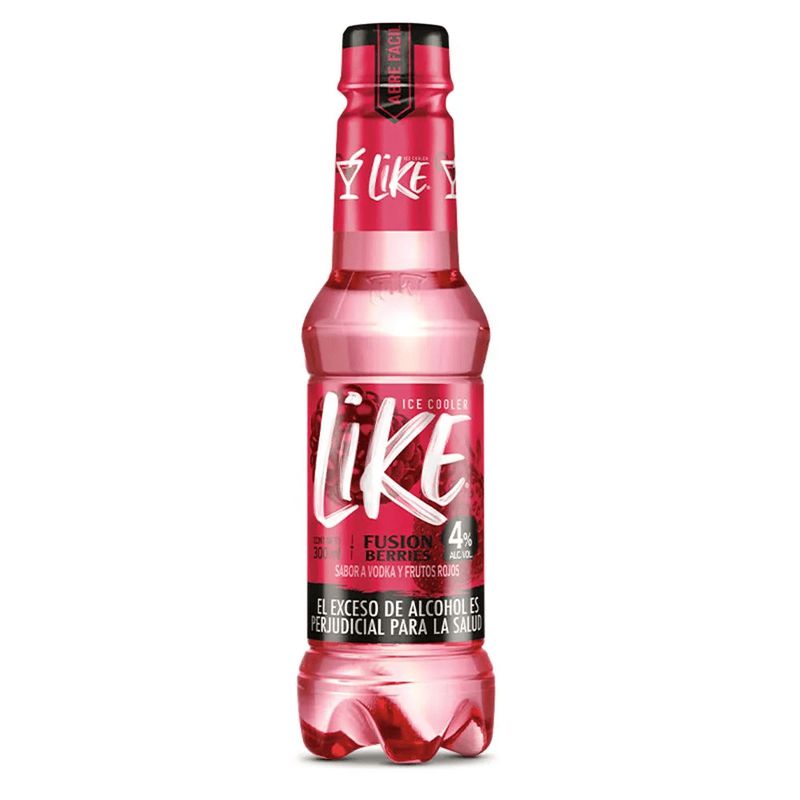 Aperitivo con licor LIKE ICE COOLER fusion berries  (300  ml)