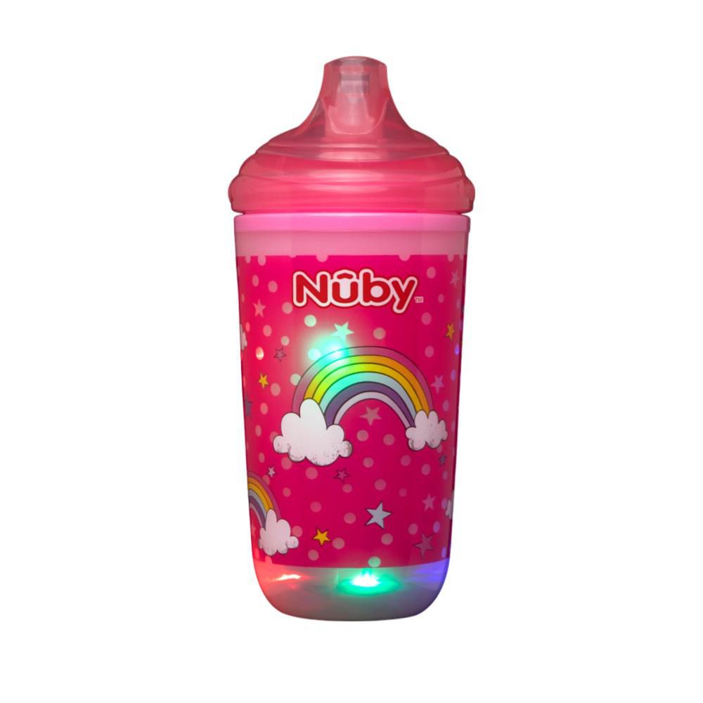 Vaso Iluminado Con Valvula Silicona 10Oz Arcoiri NUBY 10560ARCOIRIS img #3