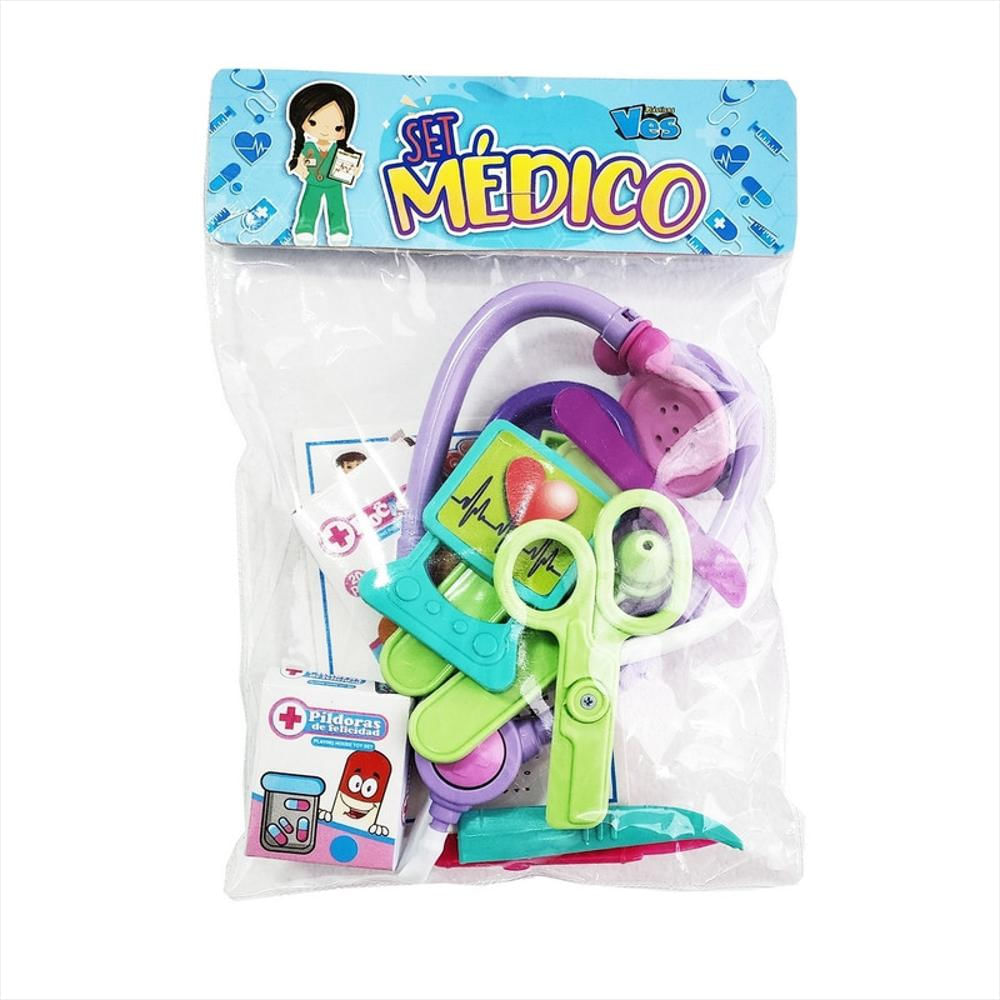 Set Doctora Kit Medico Juguete Niños Niñas Estetoscopio img #2