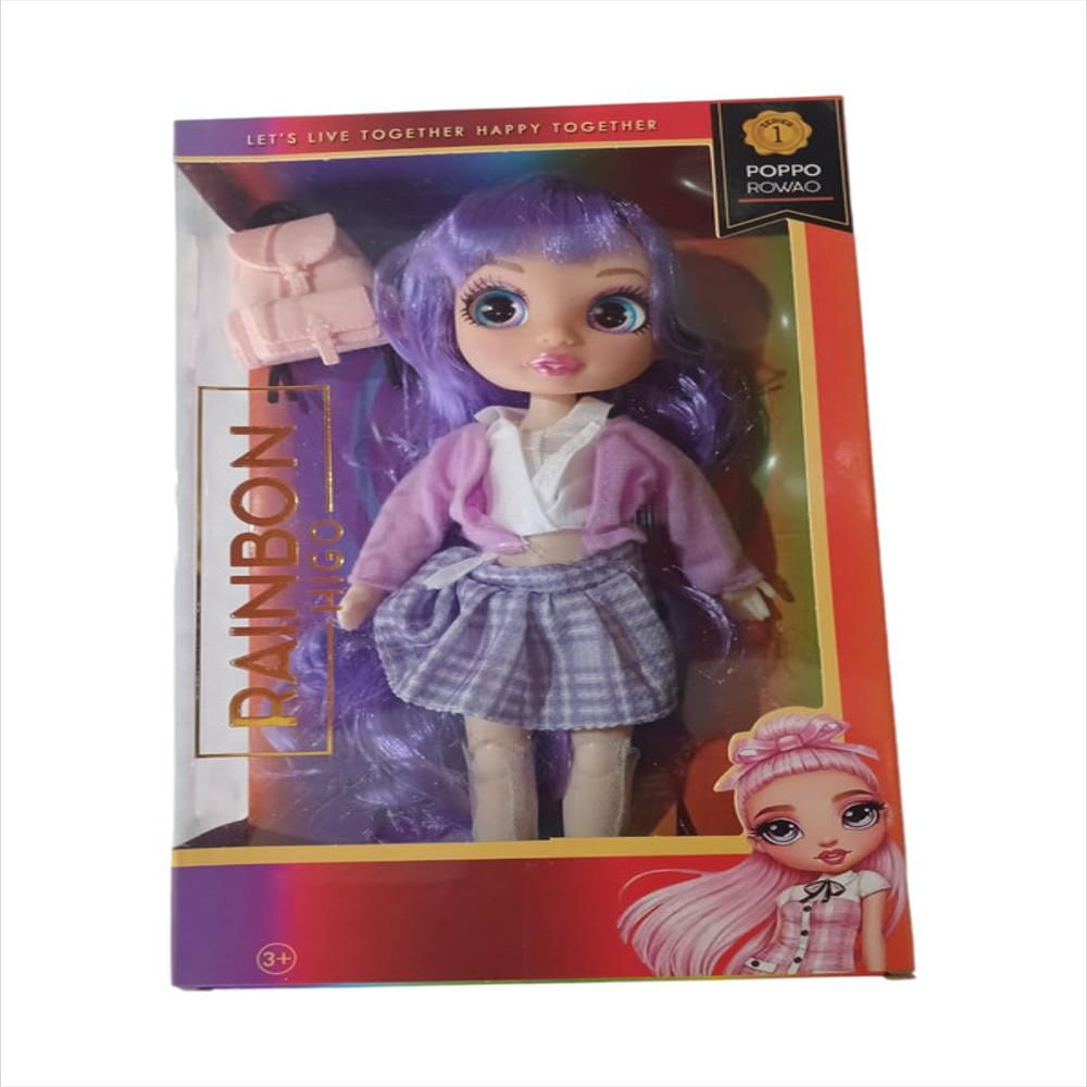 Muñeca Moda Rainbon Higo Falda Lila img #2