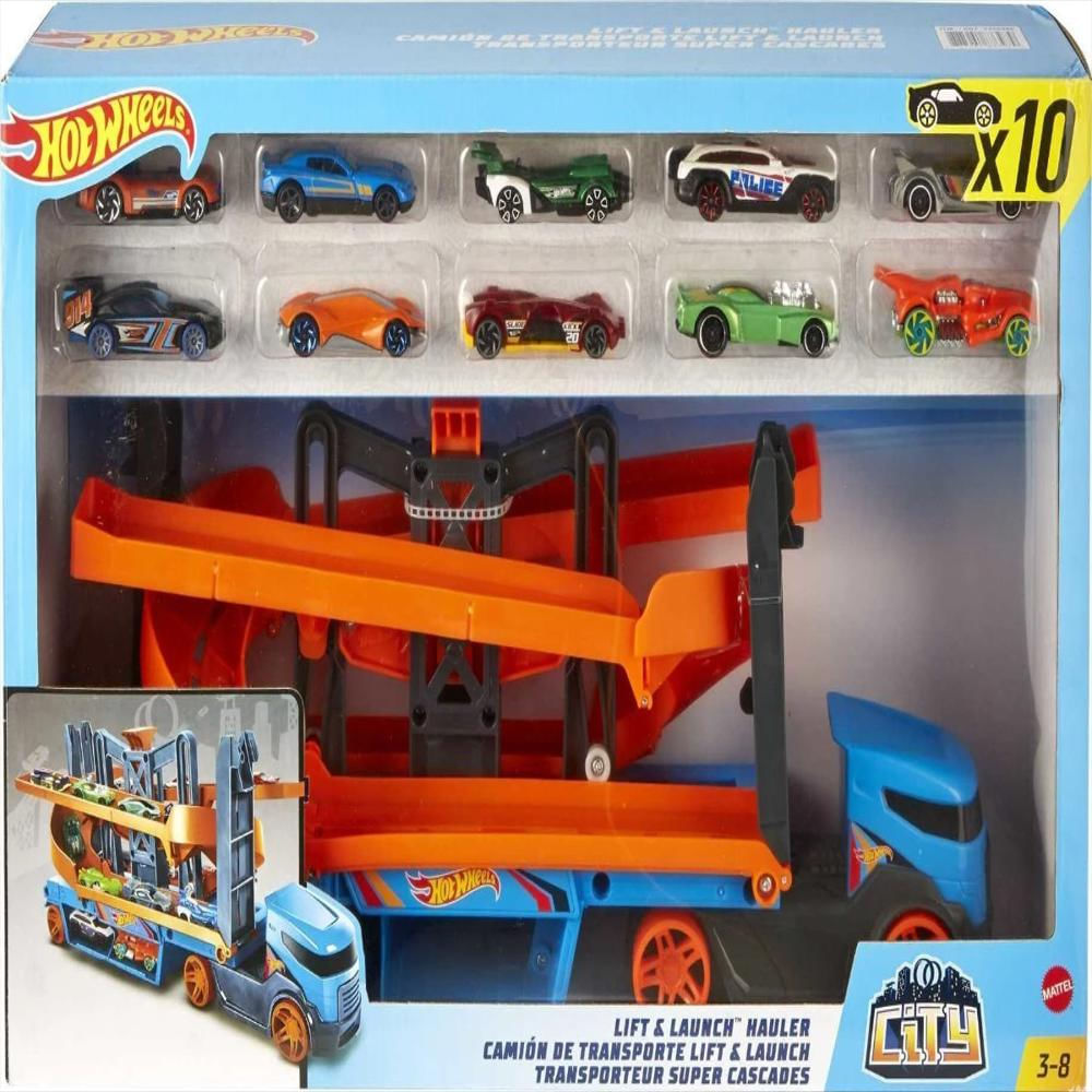 Mega Camion Lanzador Hot Wheels City Hjj76 X10 Exito