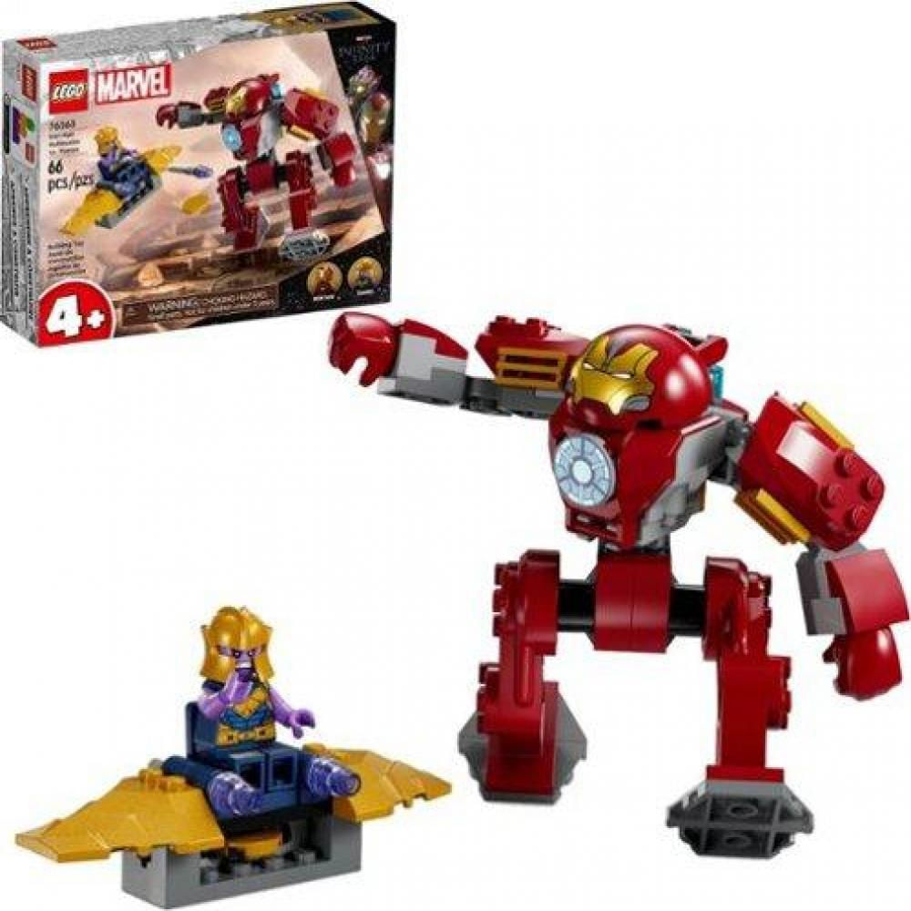 Set De Construcción Lego Marvel Iron Man Hulkbuster Vs. Thanos 66 Piezas Modelo