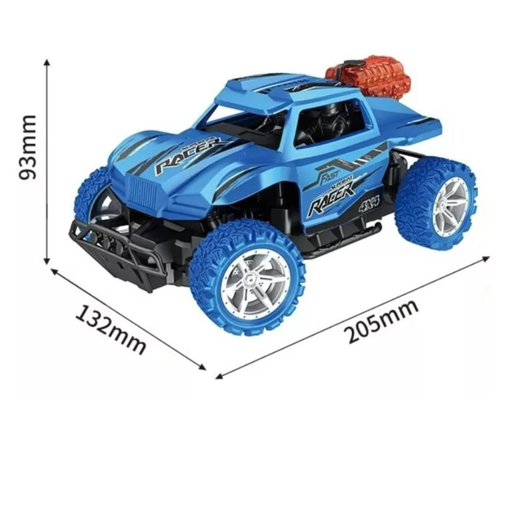 Carro Coche Monster Racer Todoterreno Mfc 4X4 Control Remoto Azul img #2