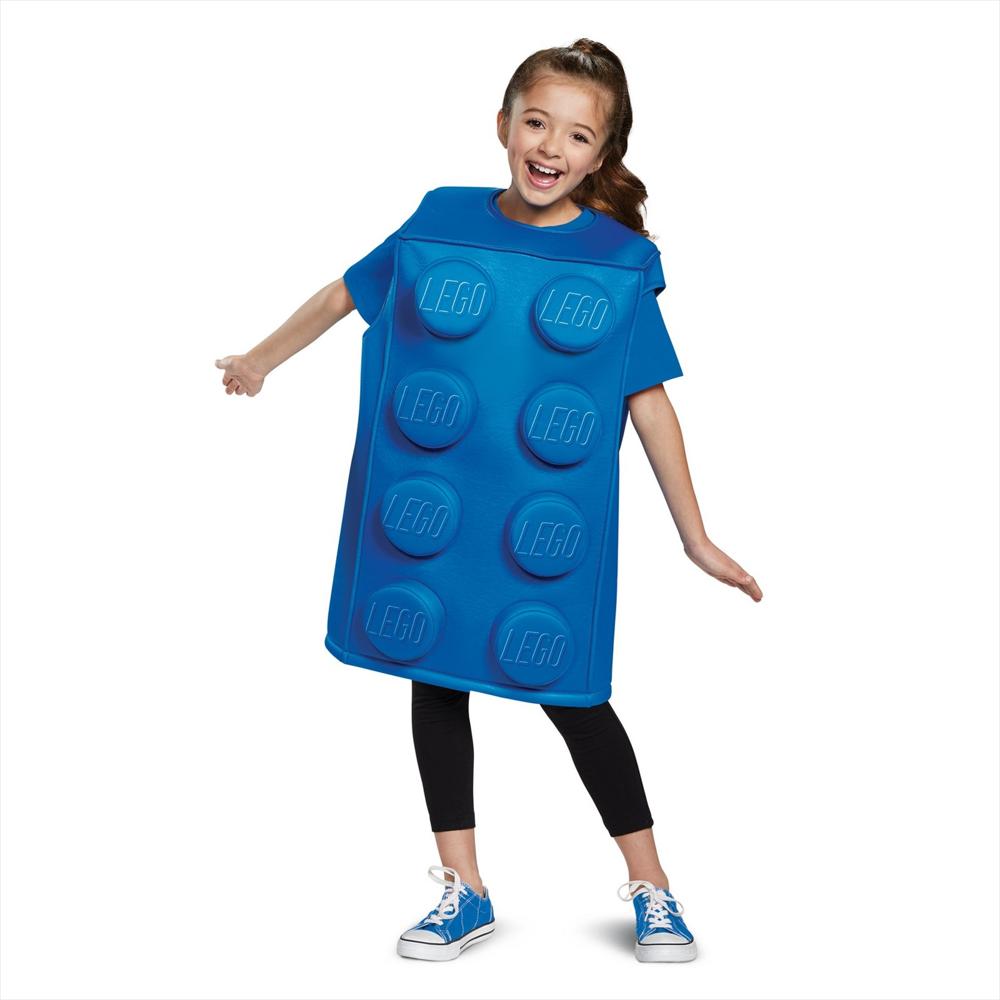 Disfraz De Ficha Lego Color Azul Talla S Para Niños img #1