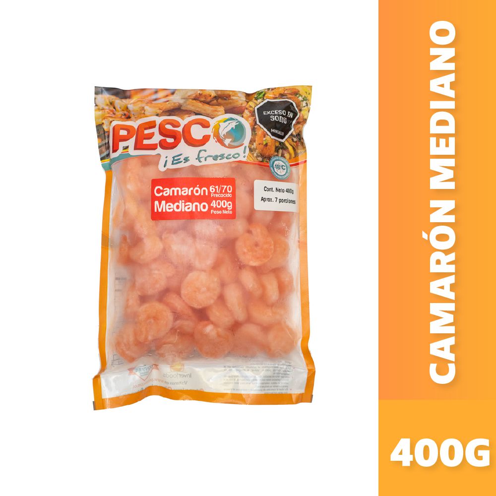 Camarón PESCO Talla 6170 congelado (400 gr)