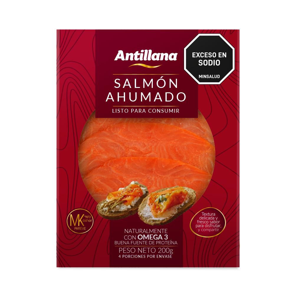 Salmón ANTILLANA ahumado (200 gr)