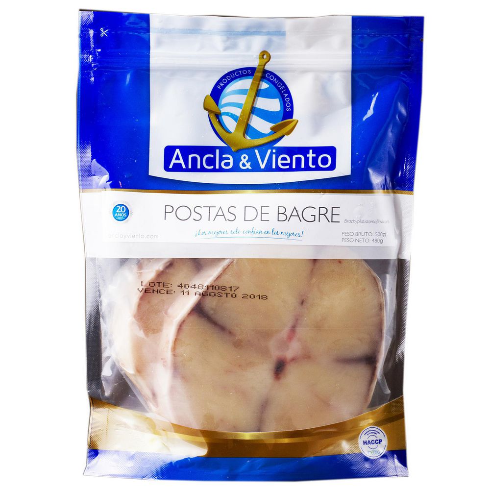 Posta de bagre dorado ANCLA Y VIENTO congelado (500  gr)