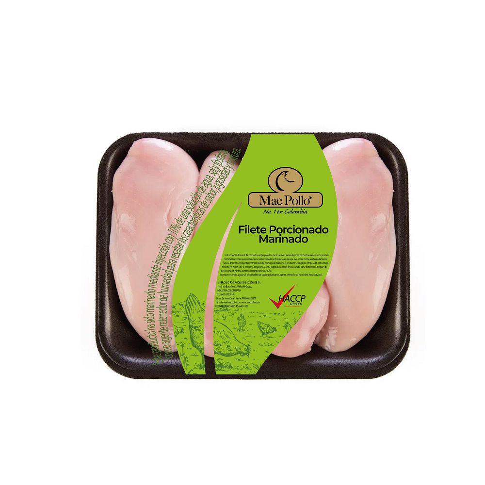Filete de pechuga de pollo MAC POLLO refrigerado