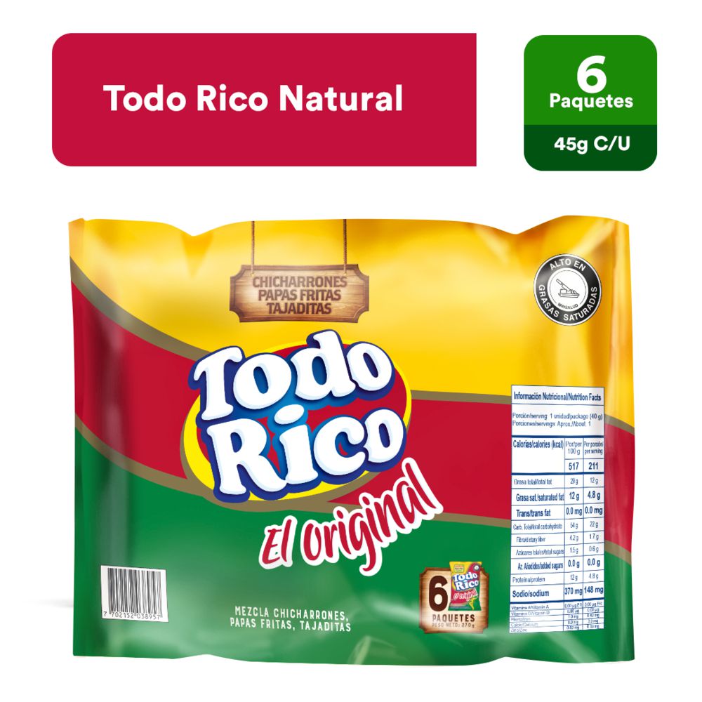 Pasabocas TODO RICO (270 gr)