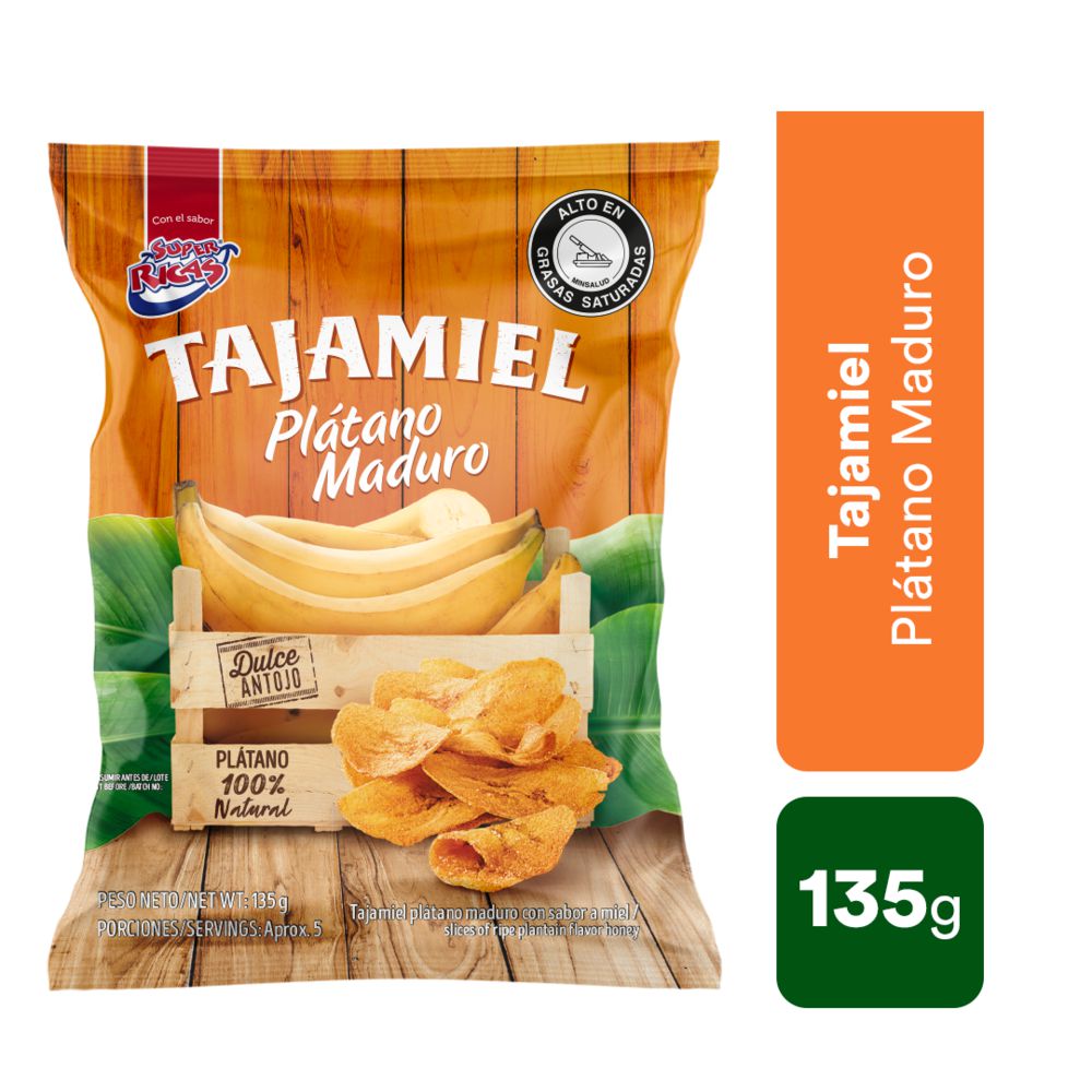 Platanos maduros SUPER RICAS (135 gr)