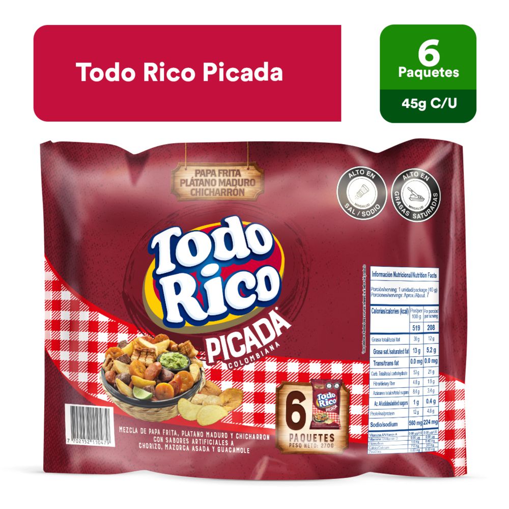 pasabocas TODO RICO (270 gr)