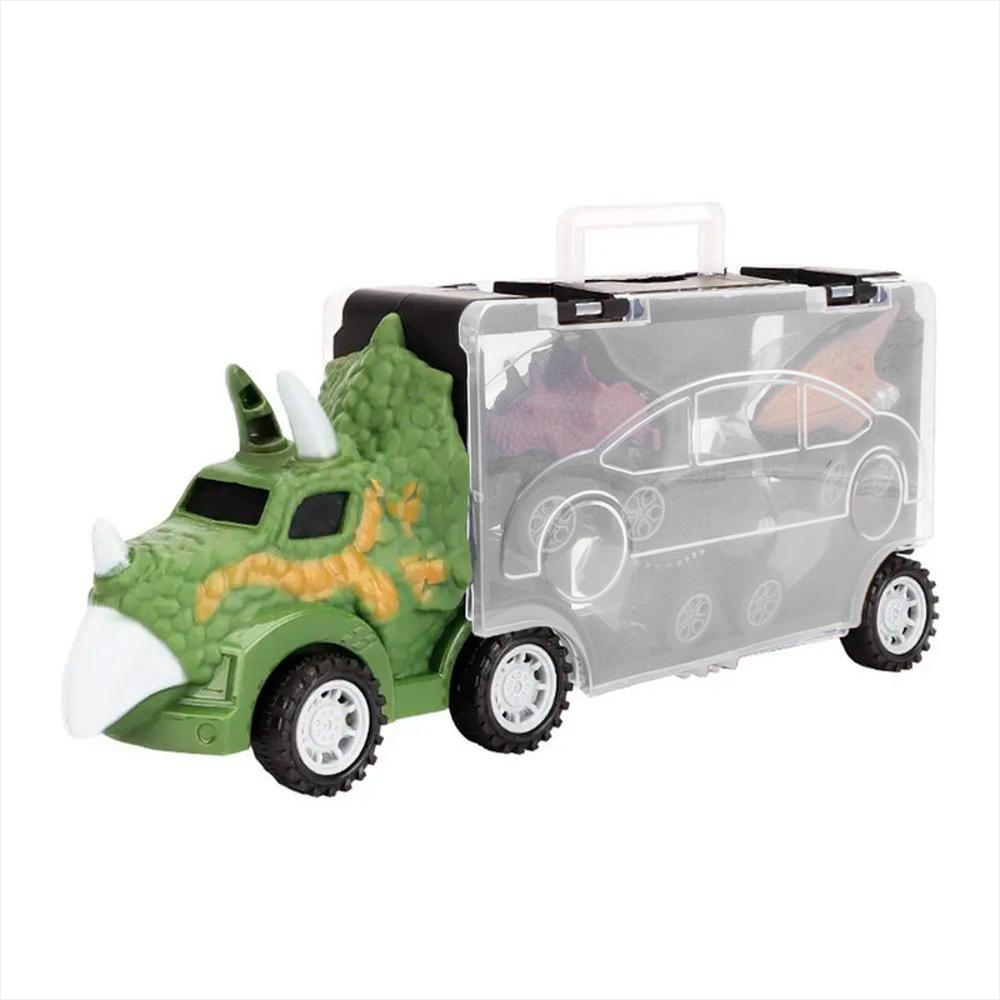 Camión Tractomula Triceratops Vehiculos Dinosaurios Juguete img #1
