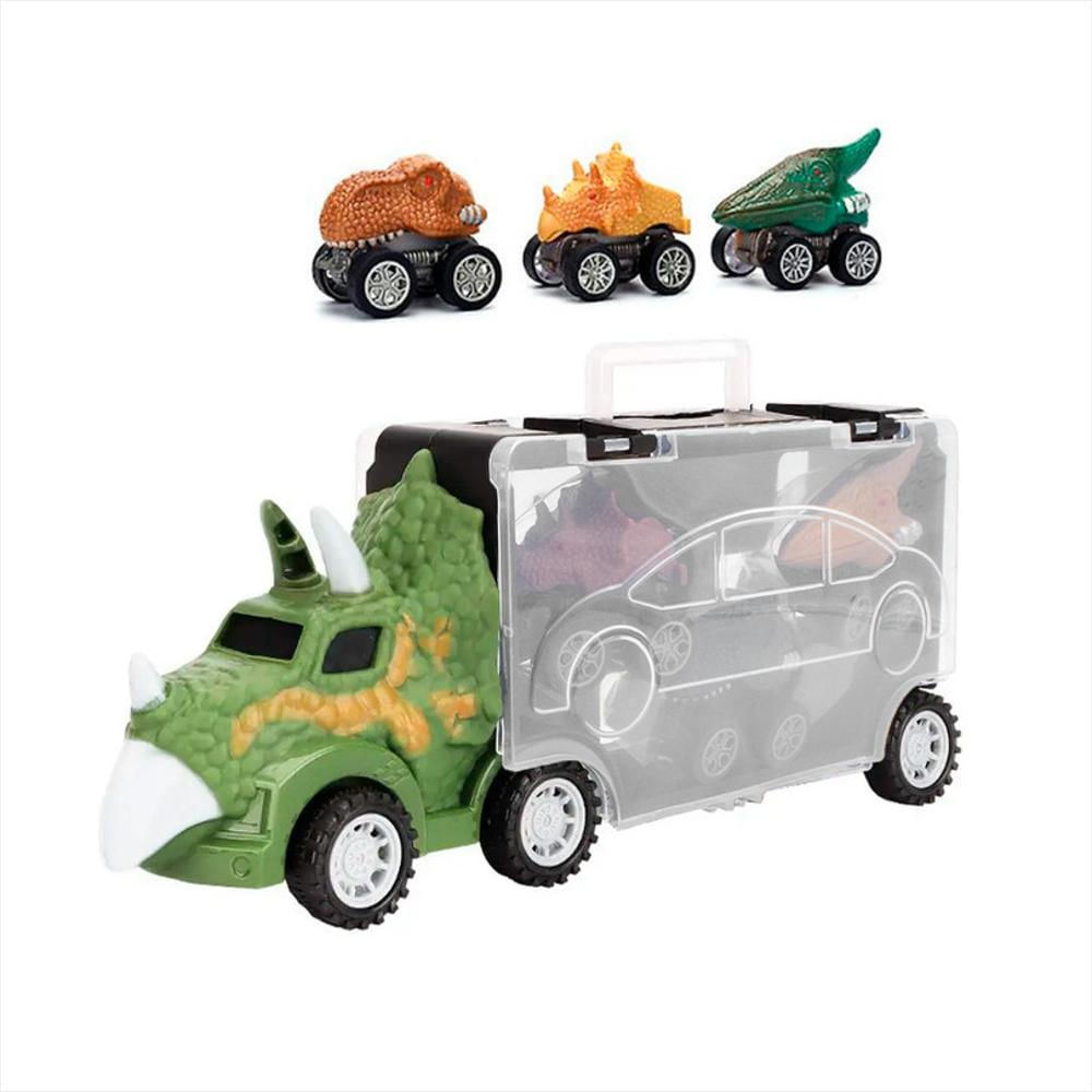 Camión Tractomula Triceratops Vehiculos Dinosaurios Juguete img #2