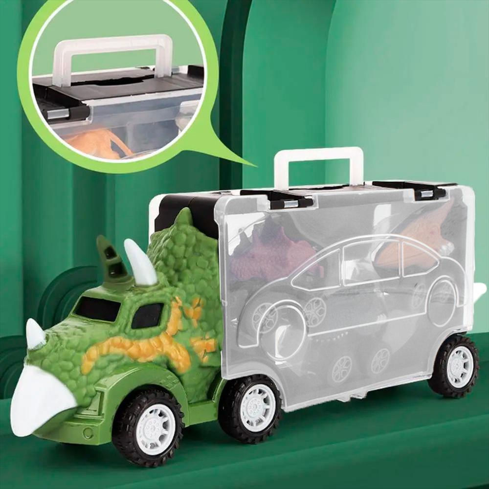 Camión Tractomula Triceratops Vehiculos Dinosaurios Juguete img #3