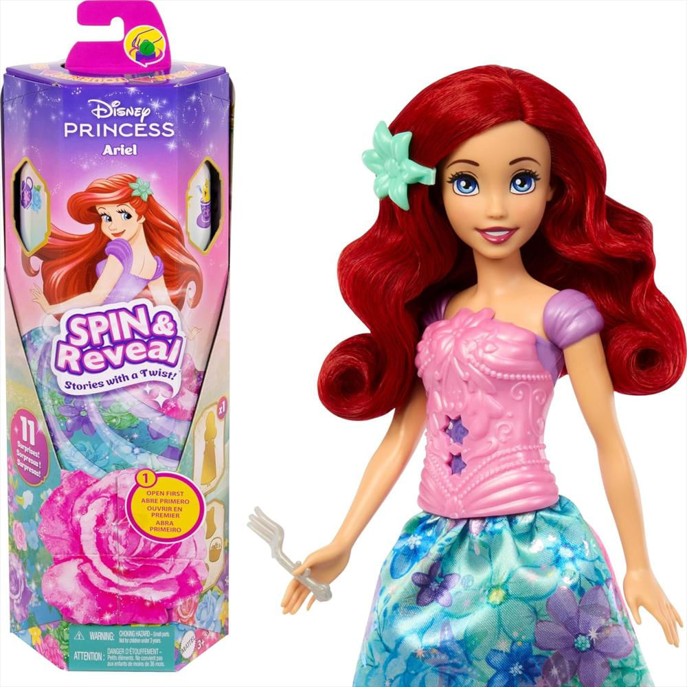 Muñeca Disney Spin Reveal Princesas Ariel img #1