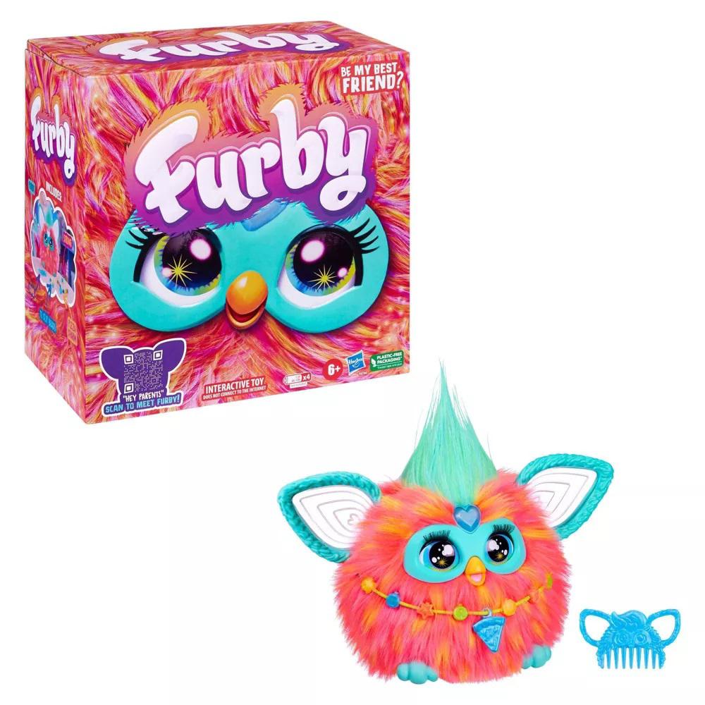 Furby Peluche Mascota Interactiva Con Luces Y Sonidos Coral