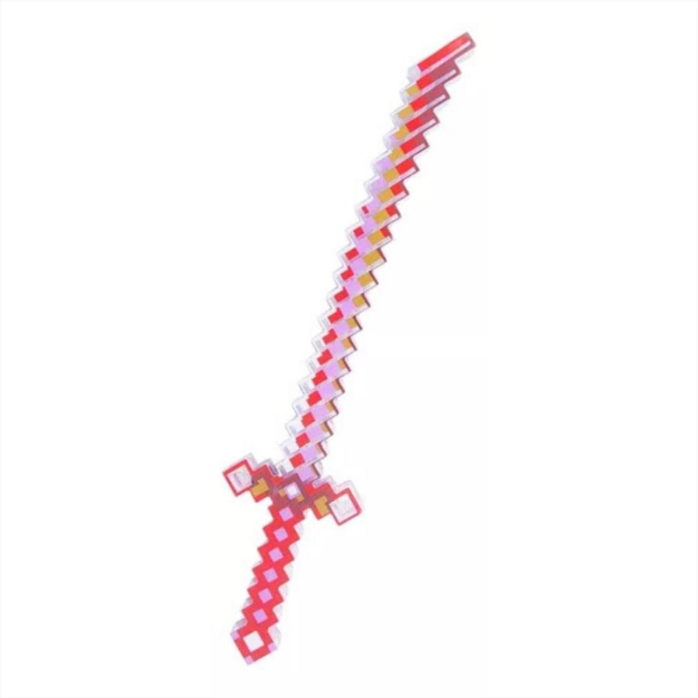Juguete Espada Minecraft Samurai Niños Led Sonido Dizfras Rojo