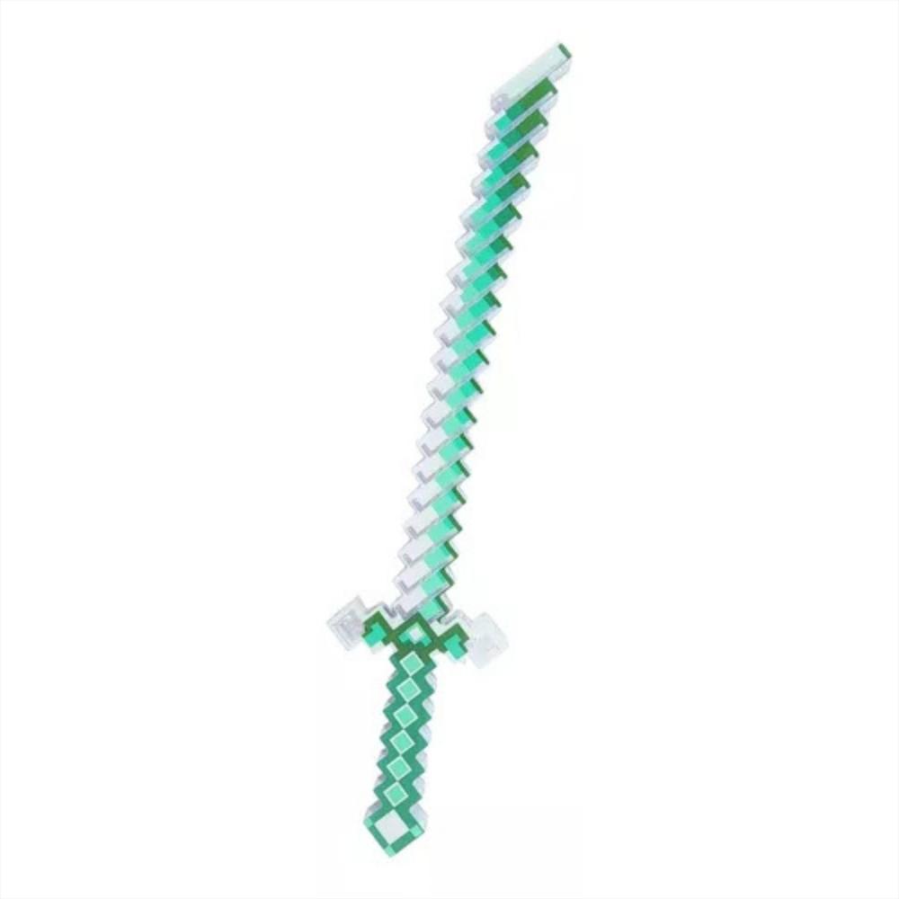 Juguete Espada Minecraft Samurai Niños Led Sonido Dizfras Verde