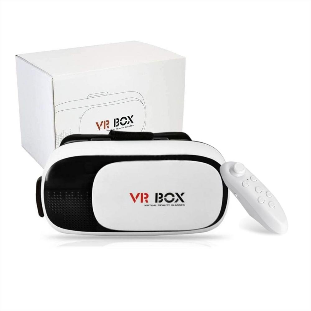 Gafas De Realidad Virtual Vr Box 3D Incluye Control Bluetooth