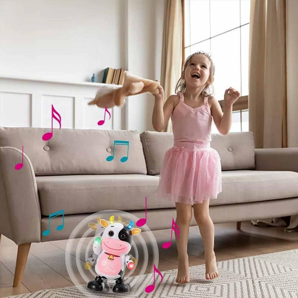 Vaca Robot Granja Juguete Luces Sonido Movimiento + Bateria img #2