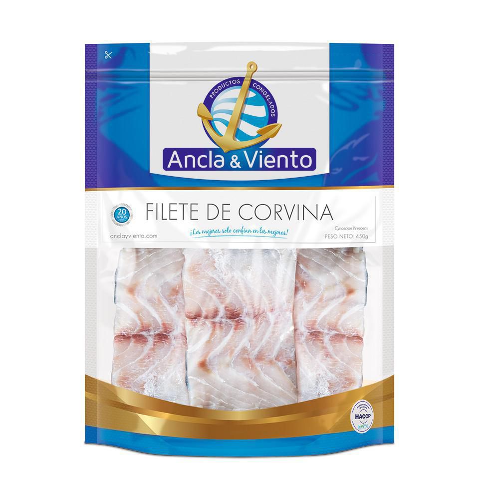 Filete de corvina ANCLA Y VIENTO congelado (450 gr)
