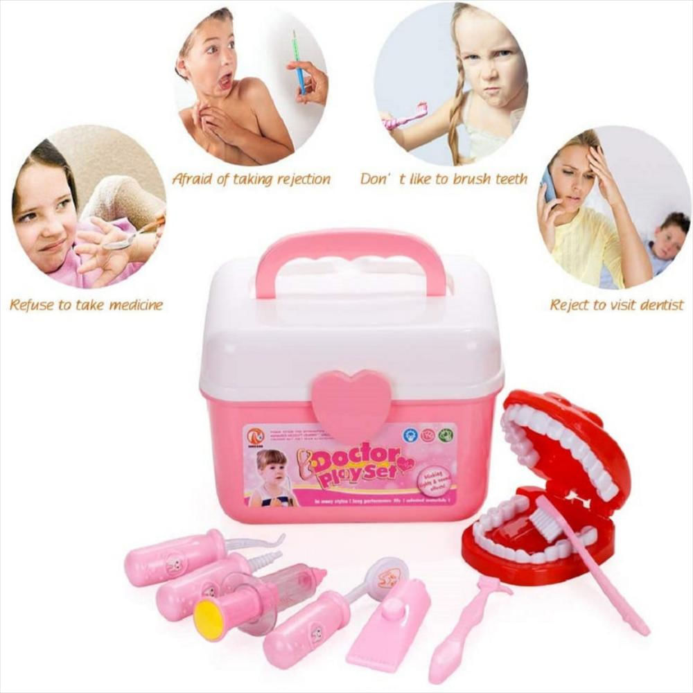 Juguete Kit Médico Infantil Enfermera Accesorios Didáctico img #2