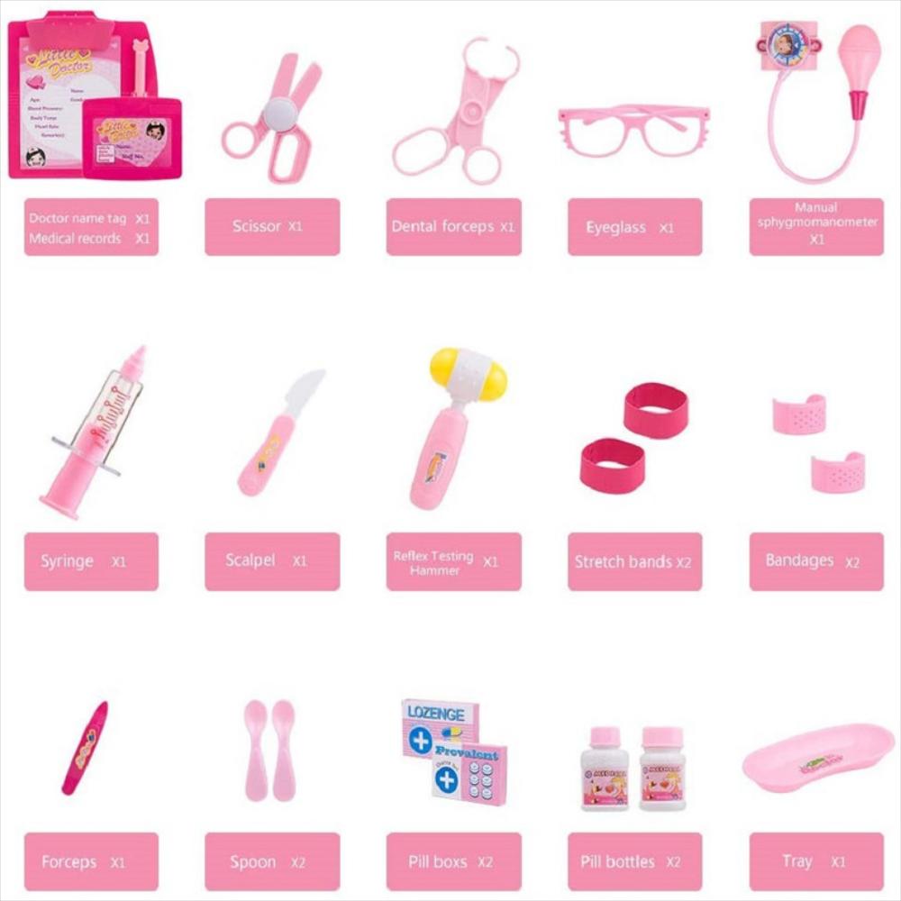 Juguete Kit Médico Infantil Enfermera Accesorios Didáctico img #4