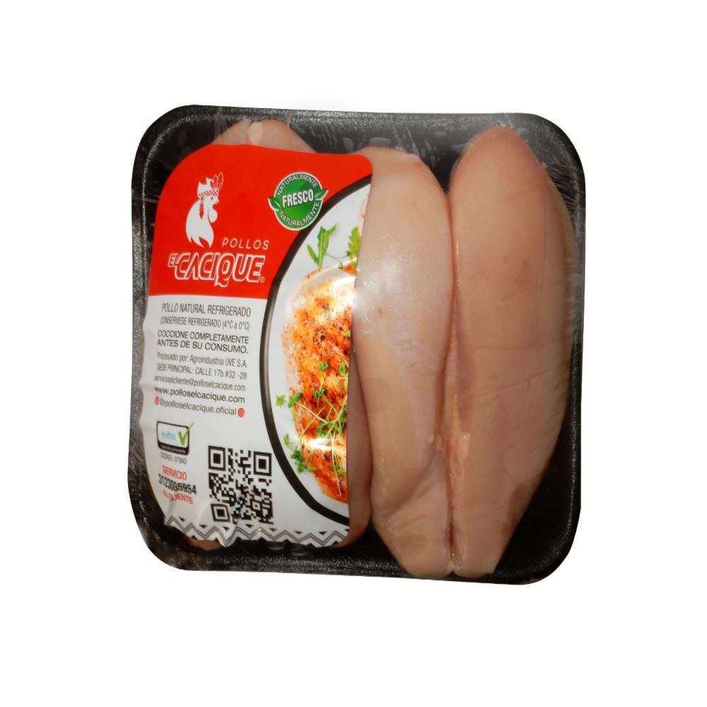 Pechuga de pollo CACIQUE sin piel fresca.
