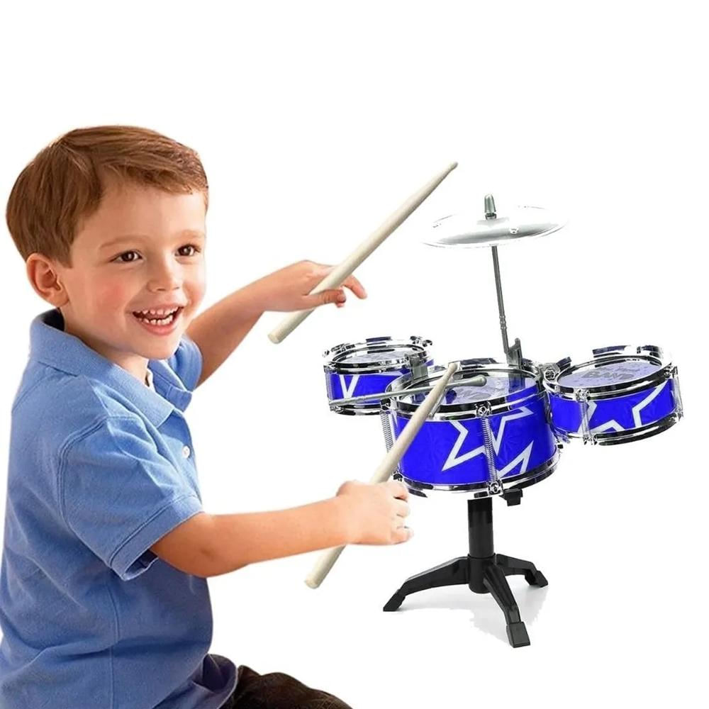 Bateria Infantil Juguete Musical Ninos Set De 3 Tamb Exito