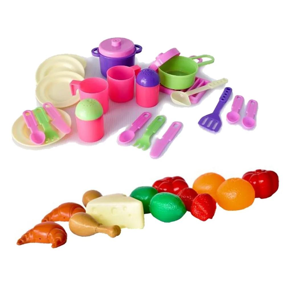 Cocina Infantil Niñas Ollas Sartén Butaco Silla Modelo 2022 img #3