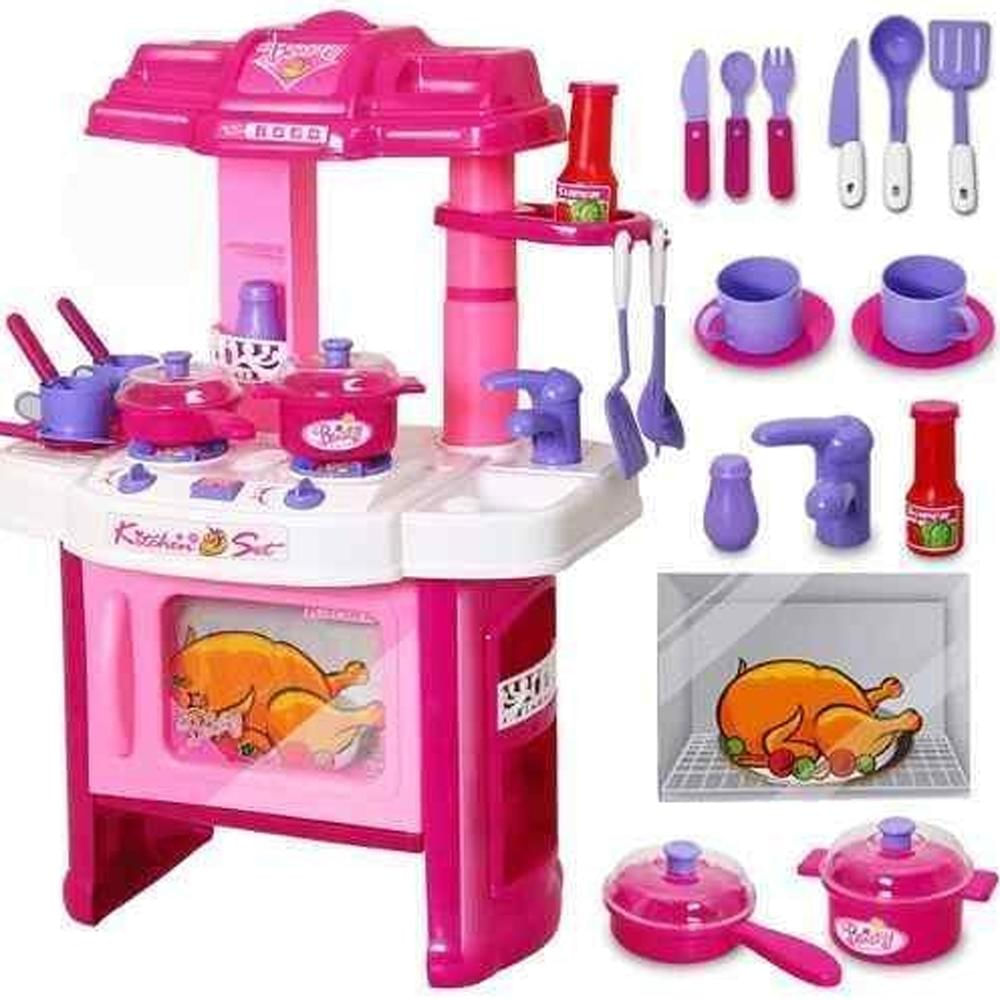 Cocina Infantil Utensilios Luz Sonido Niñas Bebes