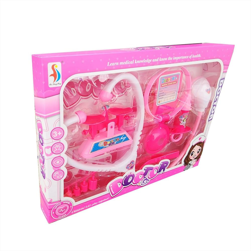 Set Doctora Kit Medico Juguete Niñas Bitacora Estetoscopio