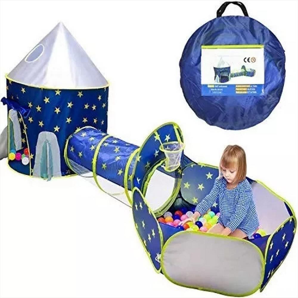 Carpa Camping Set Campamento Infantil Unisex Tunel Pelotas